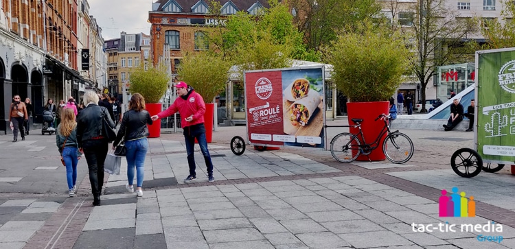 Street marketing à Lille pour Fresh Burritos